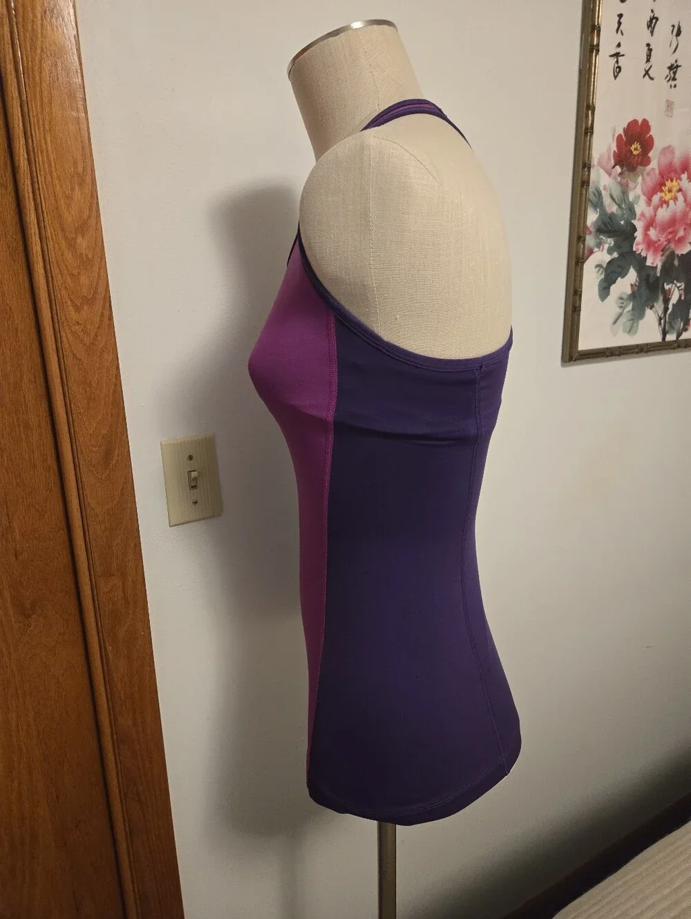 NIKE Purple Racerback Athletic Tank Top